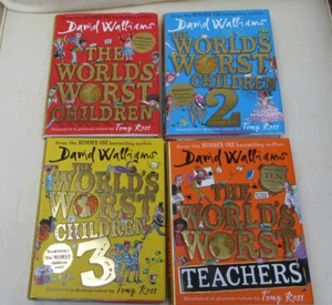David Walliams World's Worst Children/Teachers Books-Bundle-HB/DJ-Very good - Picture 1 of 9