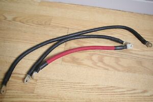 Quarter Horse Forklift 36V Battery Charger 3x Short Electrical Cables red black