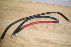 Quarter Horse Forklift 36V Battery Charger 3x Short Electrical Cables red black - Picture 1 of 3