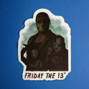 Freitag der 13. Spruch Jason Voorhees Wolke Halloween Horrorfilm Aufkleber - Bild 1 von 2
