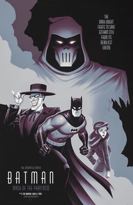 AA0521 Batman Máscara del Fantasma por Bruce Timm 1993 repartido póster de la película 11x17 Foto 1 de 4