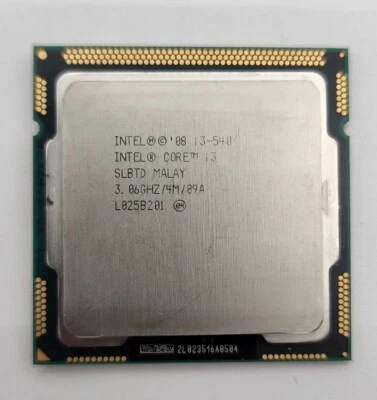 Intel Core i3-540 3.06GHz Dual-Core CPU Processor SLBTD LGA1156 Socket - Image 1 of 2