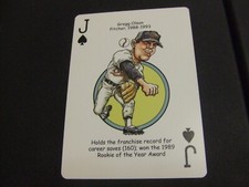 2007 Hero Decks Baltimore Orioles Playing Card -Gregg Olson-