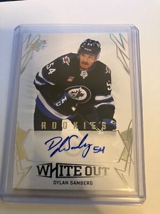 2022-23 UPPER DECK SPX WHITE OUT  AUTO DYLAN SAMBERG