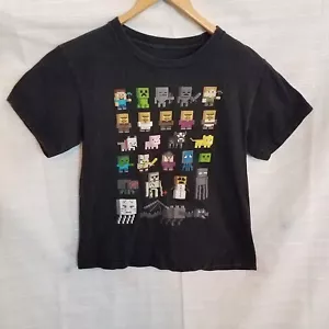 MOJANG STUDIOS MINECRAFT boys SHIRT size small black short sleeve - Bild 1 von 4