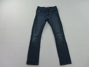 Levis Jeans Girls 14 Youth Blue Denim 27x27 Slim Distressed Performance Stretch - Picture 1 of 12