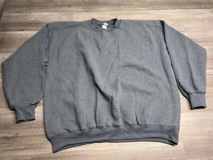 Vintage 90s Blank Oversized Crewneck Sweatshirt Teal Pro Spirit Sz 2XL Blue USA - Picture 1 of 6