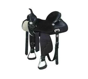Western Barrel Racing Horse Synthetic Saddle Size 15". - Picture 1 of 2