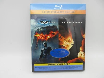 Batman Begins and The Dark Knight  Blu-ray Steelbook (German Import) - Image 1 of 3