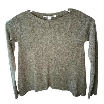 Suéter Diane Von Furstenberg Mujer S Pullover Gris Lana Mezcla Cachemira LS Foto 1 de 4