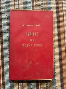 KYRIALE AND MOTET BOOK - 1963 - Gregorian (Latin) chant - vintage Catholic - Imagen 1 de 9