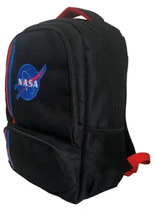 Mochila NASA Multi Compartimento Negro y Rojo Deluxe con Correas Acolchadas - Imagen 1 de 1