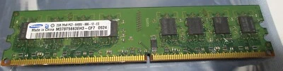 Samsung 2GB 240-Pin PC2-6400U DDR2 800Mhz Non-ECC SDRAM Memory M378T5663EH3-CF7 - Image 1 of 2