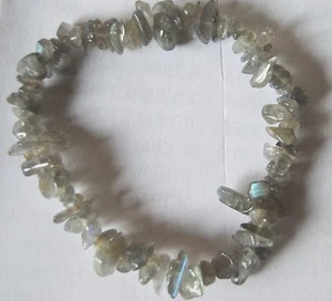 Bracelet baroque Chips élastique LABRADORITE lithothérapie protection  - Imagen 1 de 1
