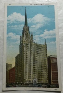 The Chicago Temple, Chicago. Postcard (A3) - Picture 1 of 2
