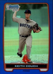 2012 Bowman Chrome Prospects Blue Refractors Card #BCP29 Keith Couch/250
