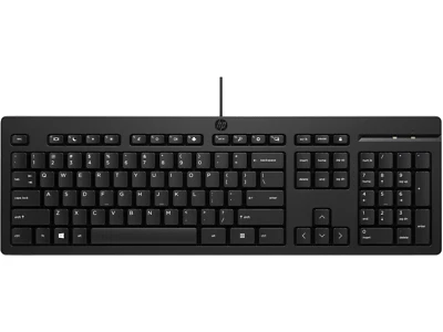 HP 125 Wired Keyboard US, Black - Image 1 of 4