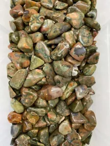Rhyolite Tumbled Healing Crystal Natural Stone 25-35mm free gift bag self esteem - Picture 1 of 2