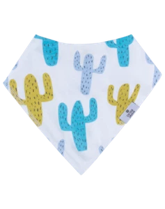 New Cactus Prickly Pear Baby BIb 100% Super Soft Cotton - Picture 1 of 2