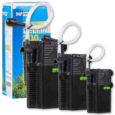 Happet Aquarium Innenfilter Delfin Serie, Nano Mini Filter Garnelen Becken