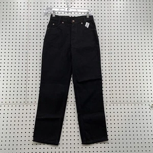 NEW VTG 90s Levis 550 Black Jeans Youth Boys 12 Relaxed Fits 26x26.5 Orange Tab - Picture 1 of 18