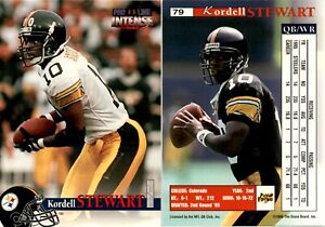 1996 Pro Line Intense KORDELL STEWART Football Card 79 Pittsburgh Steelers