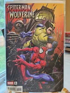 Spider-Man & Wolverine #1 Variante Crain Casi Nuevo Marvel 2025 Guggenheim Andrews - Imagen 1 de 6