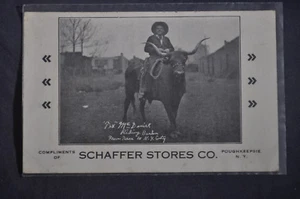 Publicidad Tex McDaniel 1932, Riding the Longhorn Steer from Texas to New York City - Imagen 1 de 2