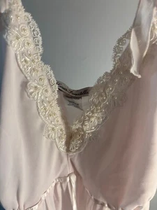 Vintage Blush Pink Linea Donatella Slip Dress Size Large - Picture 1 of 4