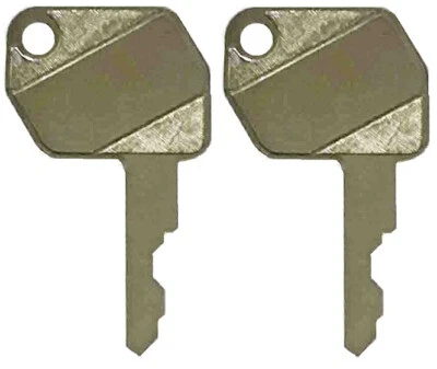 2 llaves de encendido para equipo de tractor retroexcavadora Ford y New Holland E2NN11603AA Foto 1 de 4