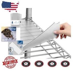 Durable 24 x 48 Inch Wire Shelf Liners - Set of 4 Frosted Mats for Easy Cleaning - Picture 1 of 10