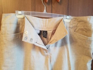 NWT Womens ND Cotton / Linen Pants Sz 16 Beige Wide Leg Summer Trousers Slacks - Picture 1 of 11