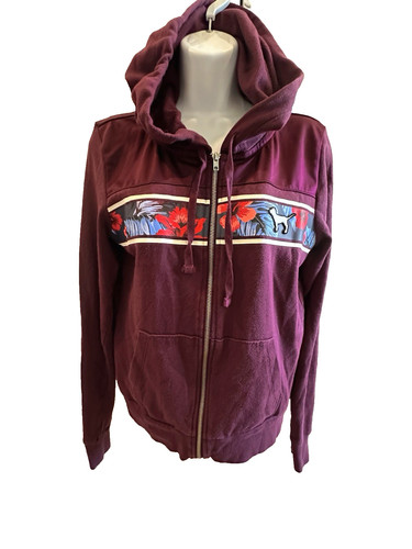 UNDERCOVER Felpa con cappuccio e zip intera Victoria Secret ROSA Maroon Hawaiian Prink taglia small