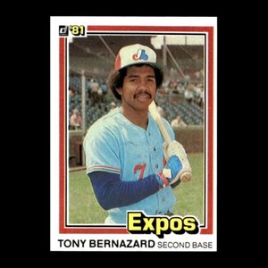 Tony Bernazard 1981 Donruss Montreal Expos #449 NM+ Vintage!