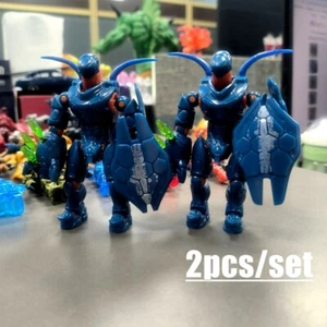 2x Nuevo 3.5'' Mega Bloks CONSTRUX HALO BLUE HUNTER Bloks Figura Warthog Run GFT55 - Imagen 1 de 8