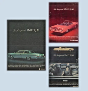 Vintage Red 1964 Chrysler Imperial Convertible Color Advertisement - Picture 1 of 4