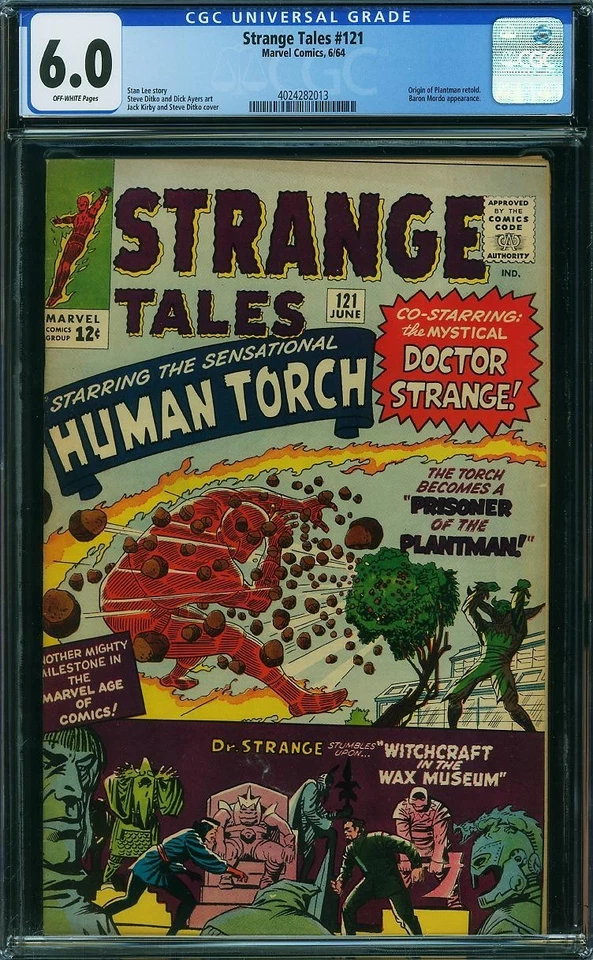 STRANGE TALES  #121   "Early DR. STRANGE Cover!"  CGC 6.0 Nice!     4024282013 - Image 1 of 1