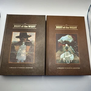 Best of The West Vol 1 & 2 Readers Digest Treasury Western Adventure 1976 1st Ed - Picture 1 of 15
