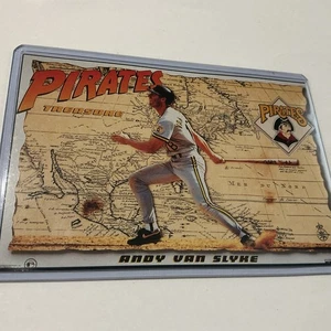 Tarjeta PÓSTER PROMOCIONAL "Tesoro" De Colección Andy Van Slyke Piratas Pittsburg 4" X 6" - Imagen 1 de 4