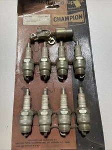 NOS NEW Champion Ignition Tune Up Kit  FO-304 Resistor  V8 Spark Plug Set  63-74 - Picture 1 of 4