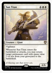 Sun Titan Giant Mythic #87 OTC Magic Card in a Protective Sleeve NM - Picture 1 of 3