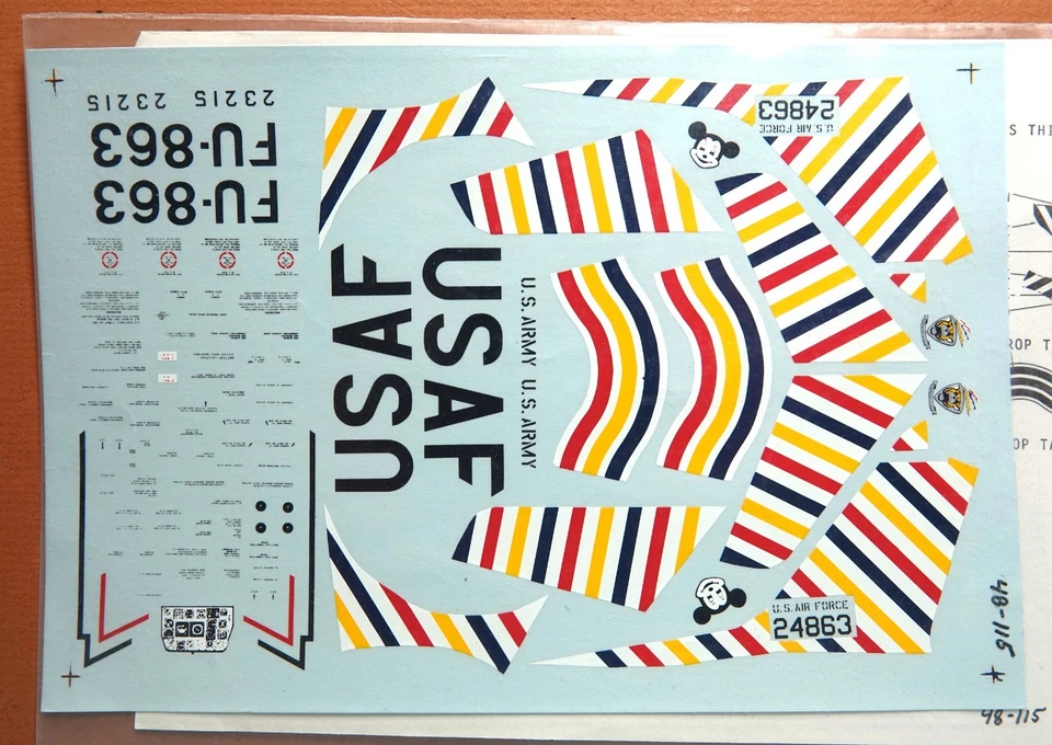 1/48 SUPERESCALA QF-86F 391st FBS, 366th FBW HOJA DE CALCOMANÍAS # 48-115 Foto 1 de 1