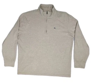 Vineyard Vine Salzwasser Viertelreißverschluss Pullover, Officer Khaki, XL - Bild 1 von 20