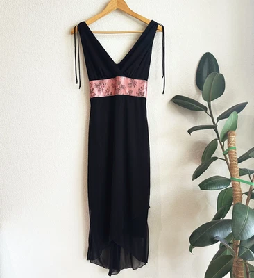 VTG Y2K Ruby Rox Midi Babydoll Dress Medium Asymmetrical Fairy Grunge 90s HOCO - Image 1 of 4