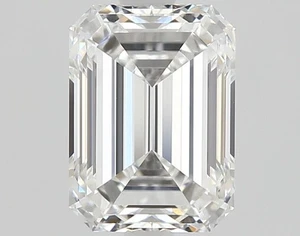 Cert. GIA 1.04 Carat Emerald Natural Mined Diamond Loose E color VVS2 clarity - Picture 1 of 2