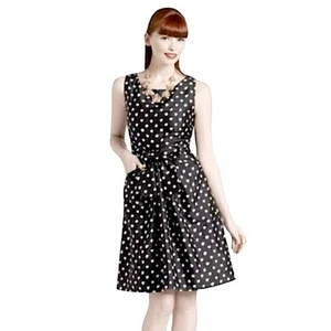 Abito Kate Spade Jillian in seta a pois taglia 2 - Foto 1 di 12