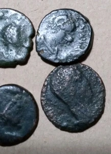 4 Ancient Roman AE4 Coin Lot Constantine I Posthumous Rare Coins Old Antique - Picture 1 of 8