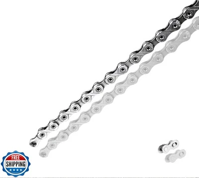 Cadena Ebike, Cadena Alta Resistencia a la Tracción 6/7/8 - Velocidad - Hebilla Rápida - 136 L Foto 1 de 4