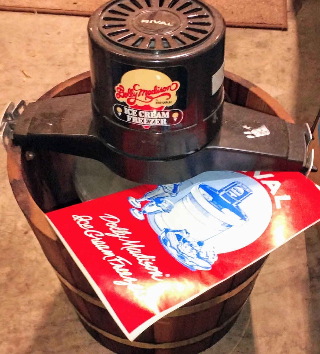 ⭐アンティーク☆リバル 5 QT電動アイスクリーム & ヨーグルトメーカー Rival Brown Electric Ice Cream Makers for sale | eBay