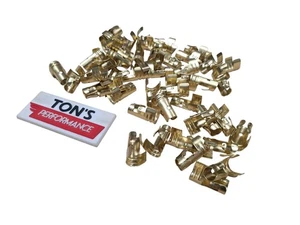 Distribuidor de latón de 7 mm 8 mm 180 grados y terminales de bobina rectos paquete de 100 a granel - Imagen 1 de 6